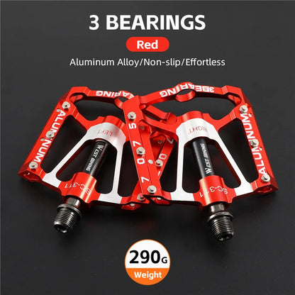 WEST BIKING MTB Cycling Pedals Sealed Bearing Ultralight Aluminum Alloy Footboard Anti-Slip Bicycle Platform Pedals Bike Parts