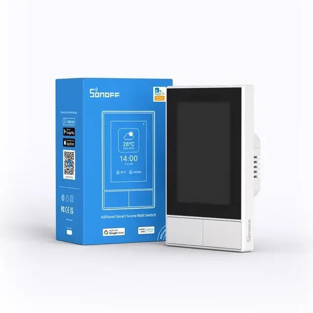 SONOFF NS Panel White Smart Scene Wall Switch EU/ US Wifi Smart Thermostat Display Switch Control Via eWelink Alexa Google Home