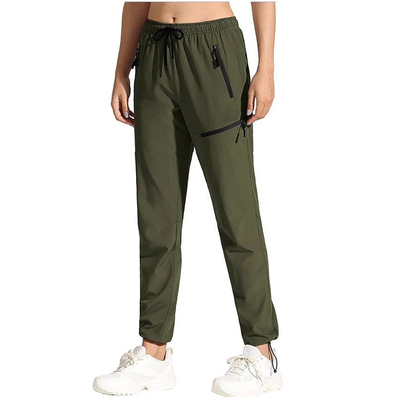 LNGXO Men Women Cargo Pants Camping Hiking Climbing Waterproof Pants Outdoor Sport Quick Dry Anti-UV Lightweight Trousers Unisex