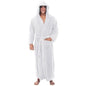 Plush Bathrobe Luxurious Men's Hooded Bathrobe with Adjustable Belt Ultra Soft Absorbent Male Robe with Pockets for Ultimate