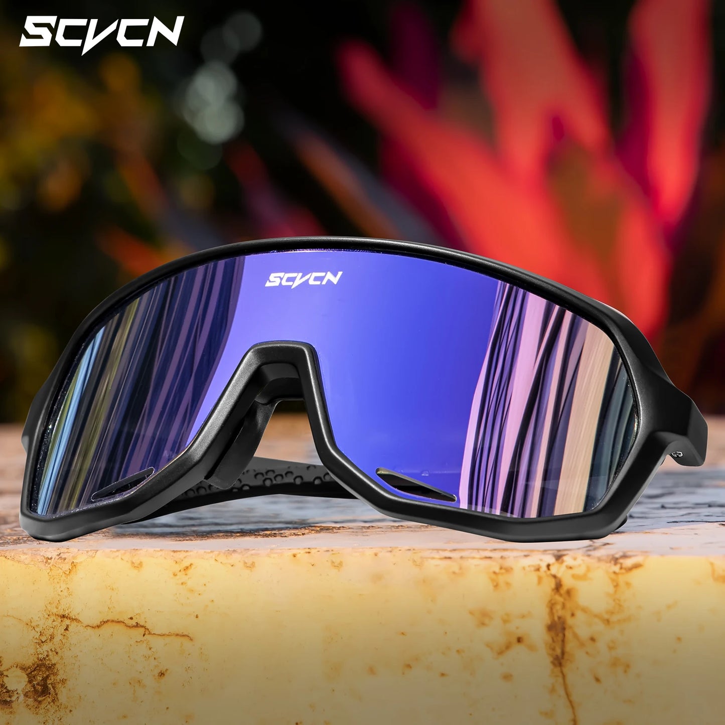 SCVCN Cycling Glasses Photochromic Cycling Sunglasses UV400 Bicycle Eyewear Sports MTB Outdoor Bike Goggles Sunglasses Eyepieces
