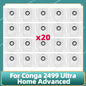 Fit For Conga 2499 Ultra Home Advanced Titanium / Atvel SmartGyro R80 Base Main Side Brush Filter Mop Cloth Dust Bag Parts