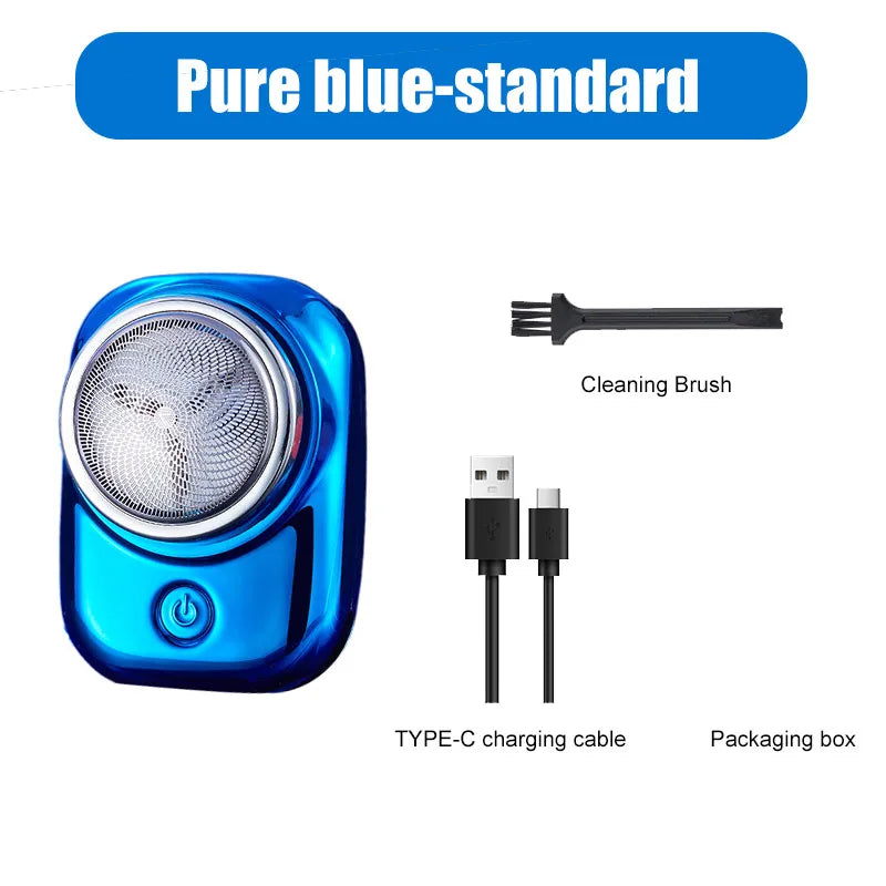 Mini Electric Travel Shaver For Men Pocket Size Washable Rechargeable Portable Painless Cordless Trimmer Knive Face Beard Razor