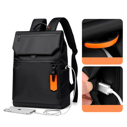 High Quality Waterproof Men's Laptop Backpack Luxury Brand Designer Black Backpack for Business Urban Man Backpack USB Charging