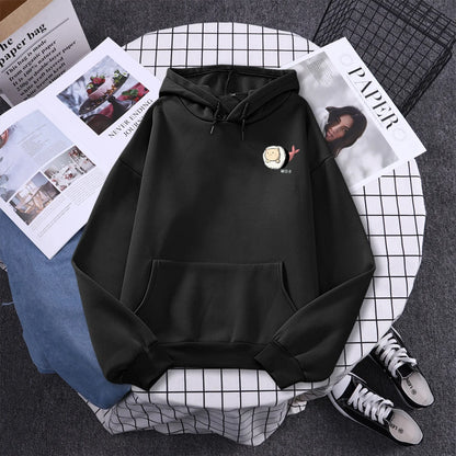 Sushi Cat's Day Harajuku Printed Hoody Womens Fashion Loose Clothing Autumn Fleece Sweatshirt Casual O-Neck Female Streetwear