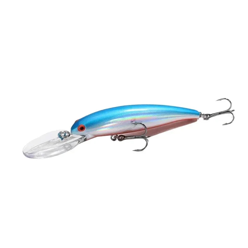Minnow 90mm/12g Long Throw Fishing Lures Deep Diving Sea fishing Hard Crankabits Wobblers Ocean Boat Fishing Tackle