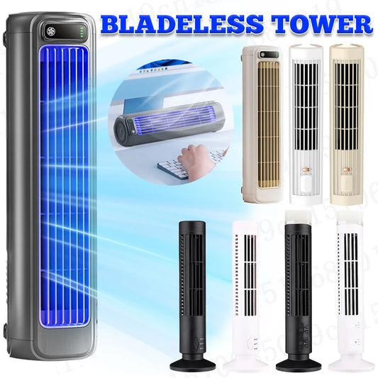 Portable Tower Fan 3 Speeds Cooling Fan Rechargeable Standing Fan Wall Mount Fan for Bedroom Living Room Office