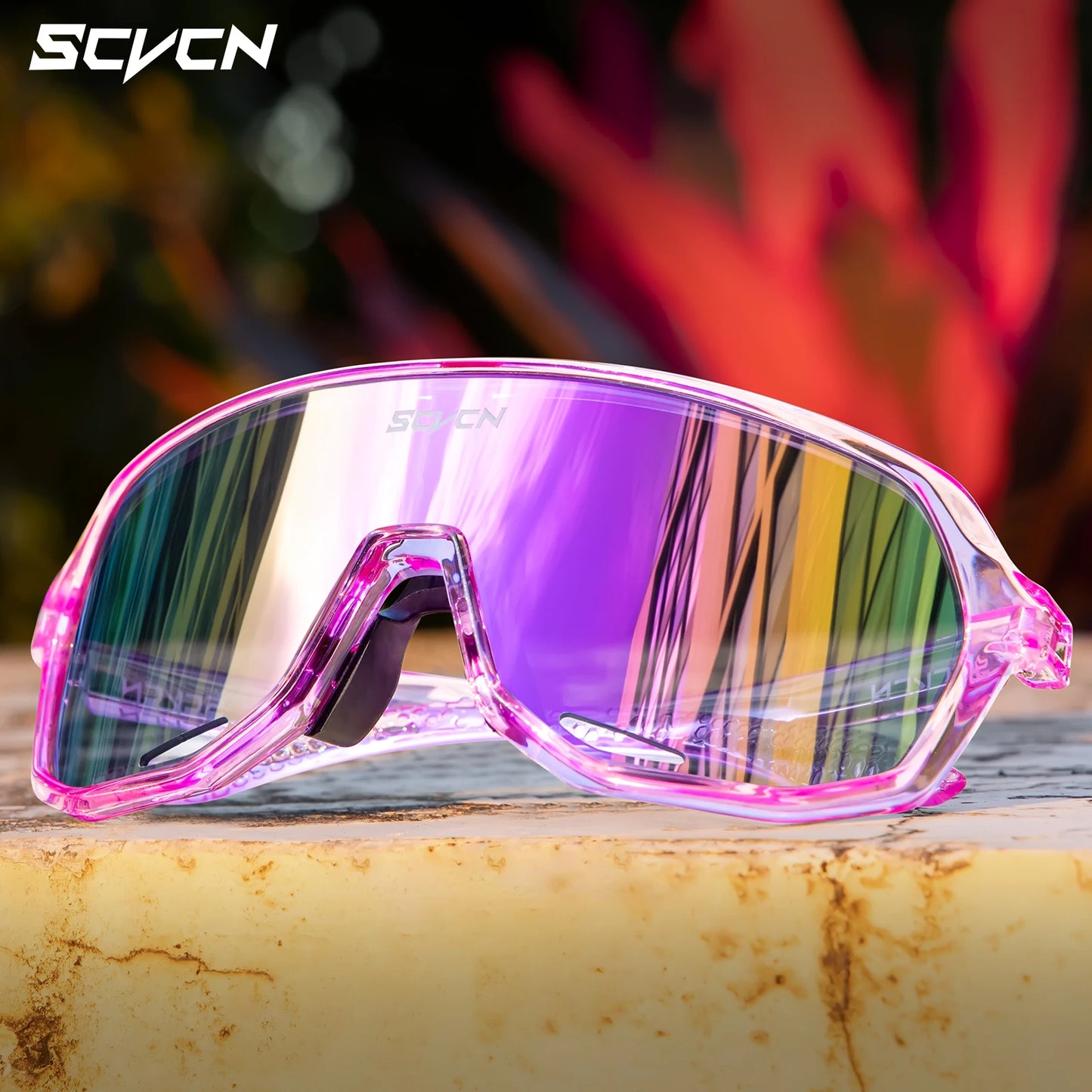 SCVCN Cycling Glasses Photochromic Cycling Sunglasses UV400 Bicycle Eyewear Sports MTB Outdoor Bike Goggles Sunglasses Eyepieces