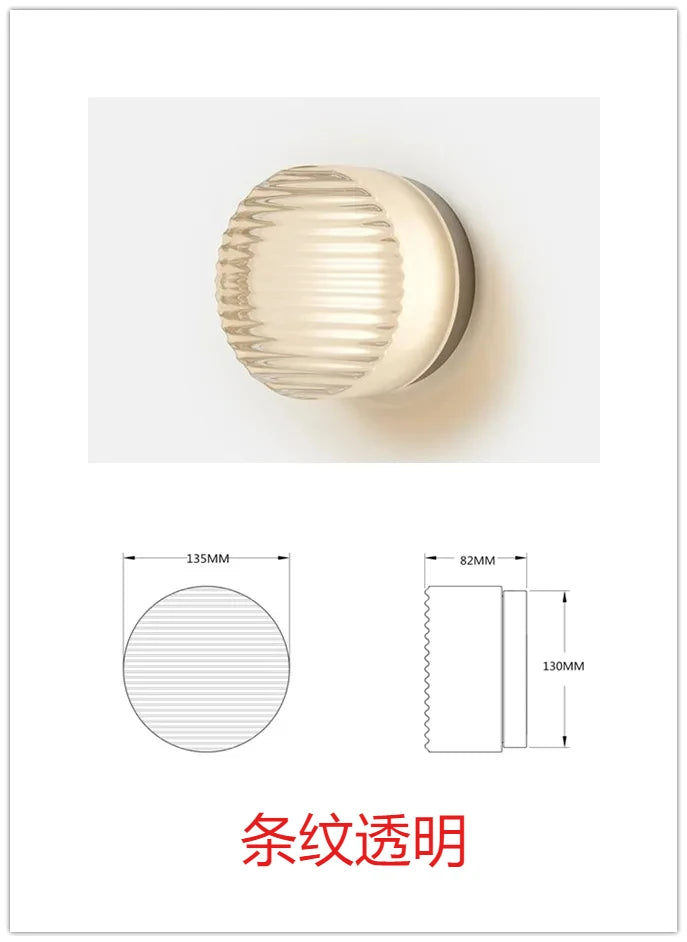 Nordic New Aisle Wall Lamp Modern Bedroom Home Stay Bedside Nordic Personality Acrylic Lamp Shade LED Ceiling Lamp