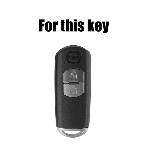 2 Button Silicone Car Key Fob Ring Chain Shell Case Cover Holder For Mazda 3 Hatch 6 Atenza Cx3 Cx5 Cx7 Cx9 Mx5 2013 2014 2015