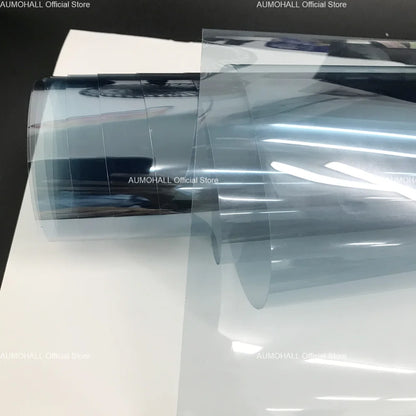 75cmX300cm Nano Ceramics VLT 78% Car Windshield Tinting Foils, UV99% IRR95% Light Blue Solar Front Rear Window Film Tints