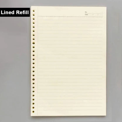 A5/B5/A4 Binder Notebooks Loose Leaf Replaceable Inner Refill with Divider Metal Ring Journal for Student Office School Supplies