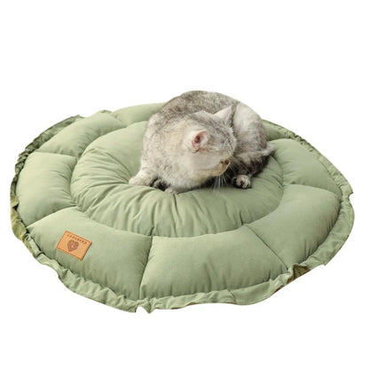 Winter Cat's Nest, Dog's Nest, Sleeping, Keeping Warm, Dog's Nest, Shrinking Rope, Pet Mat, Flower Bud Type
