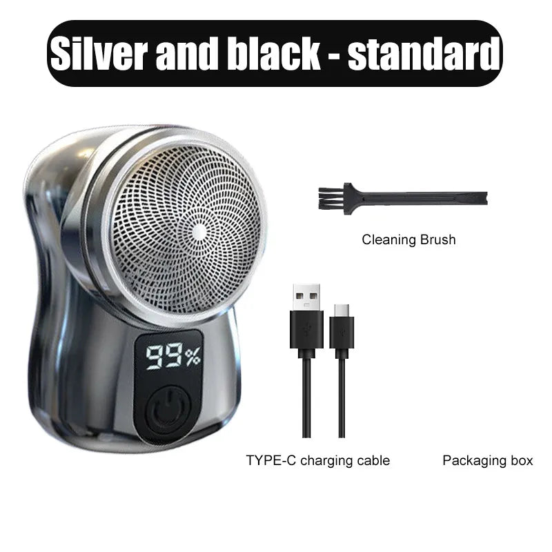 Mini Electric Travel Shaver For Men Pocket Size Washable Rechargeable Portable Painless Cordless Trimmer Knive Face Beard Razor