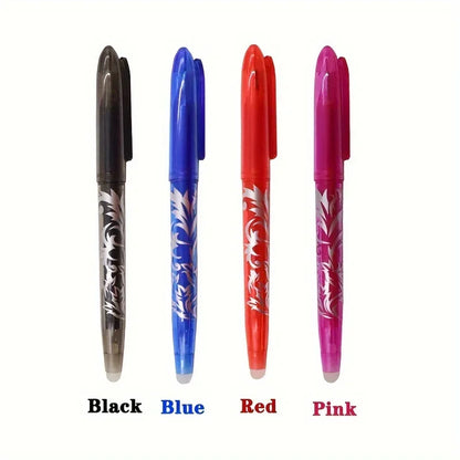 8/4pcs Multi-Color Erasable Gel Pen 0.5mm Tip Painting Writing Drawing School Black Blue Red Pink Orange Green Purple Light Blue