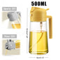 1-2PCS 2in1 Spray Oil Dispenser Oil Jar Cruet BBQ 500ml Plastic Spray Sprayer Bottle Kitchen Baking Roasting Picnic Kitchen Tool