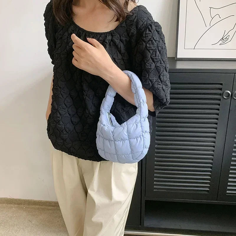 Fashion Quilted Shoulder Bags for Women Handbag Mini Cloud Pleated Bags Puffer Dumpling Bag Luxury Tote Bags bolsa feminina
