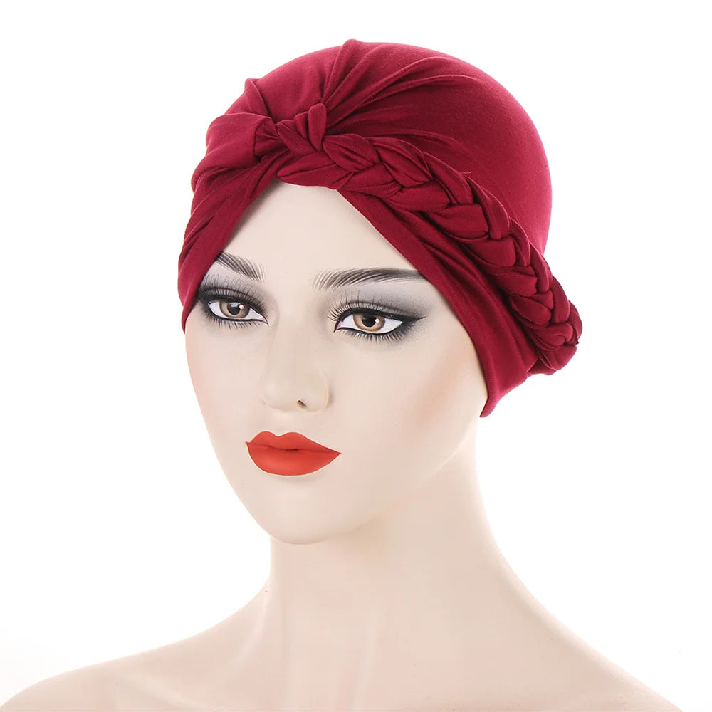 New Women Gold Silver Turban Hats Chemo Bandana Hijab Pleated Indian Cap Turbante Hat Ladies Hair Loss Headscarf Muslim Headwear