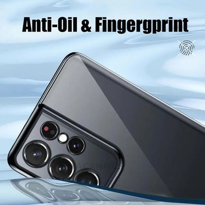 Luxury Gold Plating Phone Case For Samsung Galaxy S21 Ultra S20 Plus S22 S 21 20 5g Camera Protect Transparent Silicone Cover