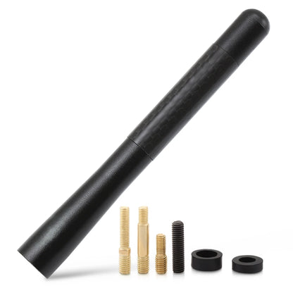 Car Carbon Fiber Short Stubby Mast Antenna for Skoda Octavia 2 A7 A5 A4 Vrs Fabia 2 1 Rapid Yeti Superb 3 Felicia Citigo RS
