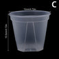 1Pc Clear Flower Pot Planter With Tray 10cm/12cm/14cm PP Transparent Flower Pot Orchid Pot With Holes For Home Office Desk