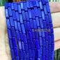 4x13mm Square Natural Stone Light Lavender Chalcedony Loose Spacer Beads for Jewelry Making Diy Bracelet Charms Accessories