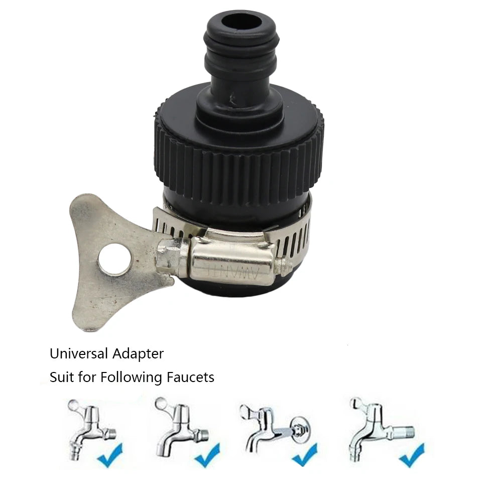Durable Universal Water Faucet Adapter Plastic Hose Fitting Hose Irrigation Garden Suit For 13-24mm OD Tap