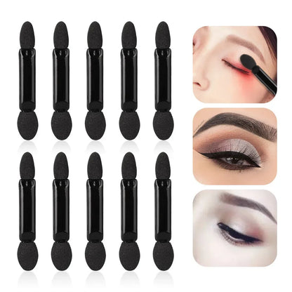 10Pcs Eyeshadow Applicator Makeup Double-end Eyeliner Brush Sponge Disposable Eyeshadow Brush Makeup Beauty Cosmetic Tools