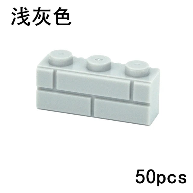 DIY Wall Bricks 1x4 1x3 1x2 Dots Thick Building Block Educational Creative House Contruction Toys Compatible With 15533 For Kids