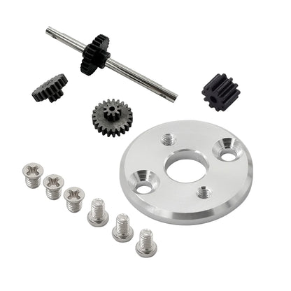 Metal Transmission Gearbox Engine Gear Box Housing Motor Drive Shaft Metal Gear For MN82 MN78 1/12 RC Car Upgrade Parts
