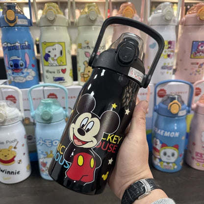 Sanrio Kuromi Water Cup Student Children's Cute Plastic Cup with Lid Straw Cup Straight Drinking Cup Festival Water Cup