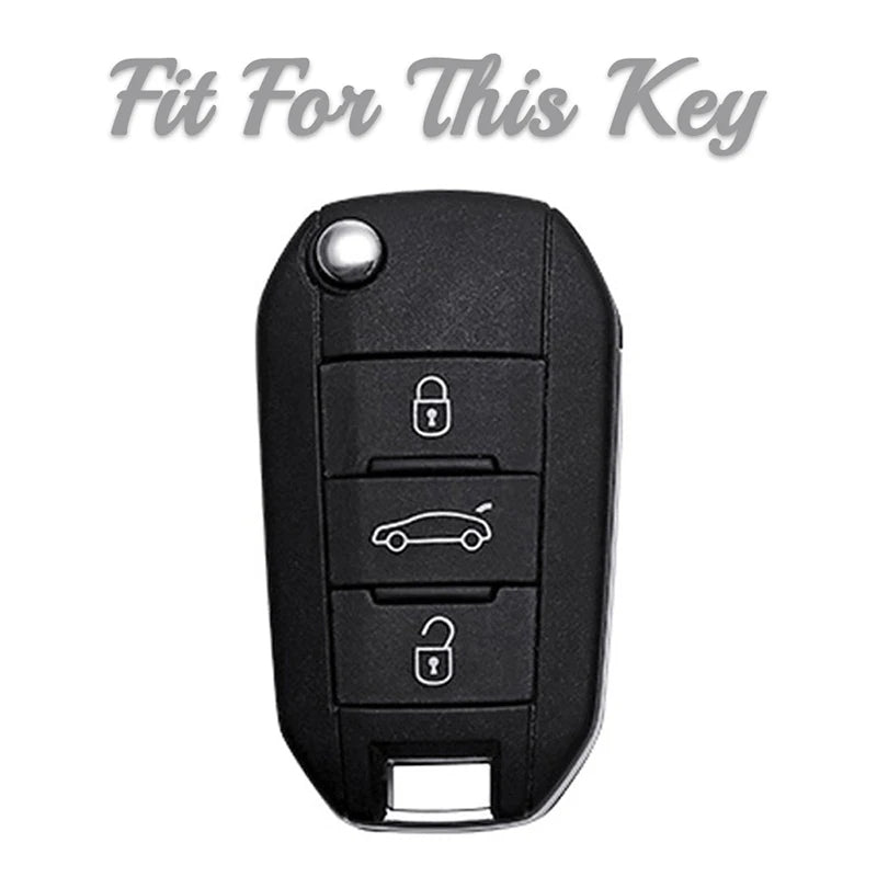 3 Button Flip TPU Car Key Case Cover for Peugeot 3008 208 308 508 408 2008 307 4008 for Citroen C4 C4L CACTUS C3 C6 C8 Key Shell