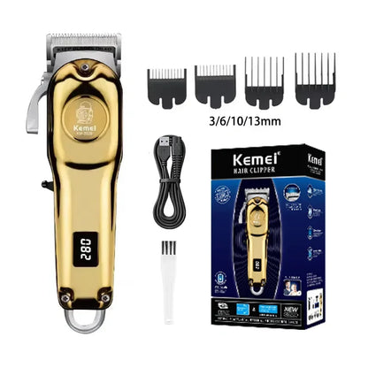 Kemei KM-2628 KM-678 KM-2024 Professional Electric Hair Clippers Beard Clipper Rechargeable Men's Shaver Hair Trimmer Kit Men