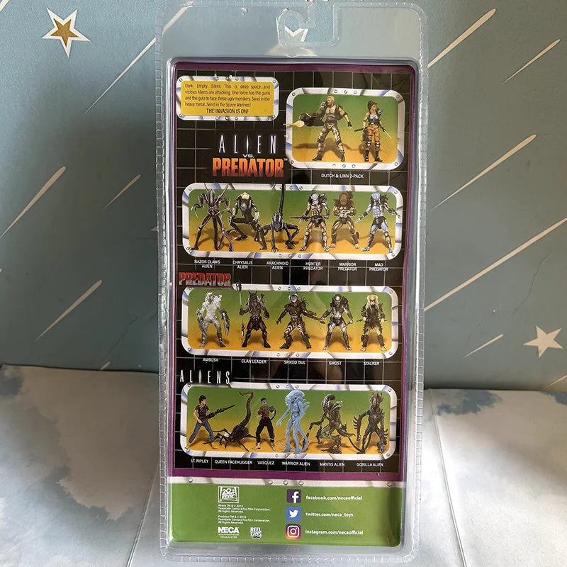 NECA Aliens Scorpion Figure 7inch 13th Lineup Aliens VS Predator Snake Alien Sgt PVC Action Figure Collectible Model Toy Gifts
