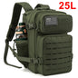 QT&QY 25L GYM Tactical Backpacks for Men  Survival Laser Cut Molle Daypack Small Bug Out Bag Gym Rucksack with Dual Cup Holders