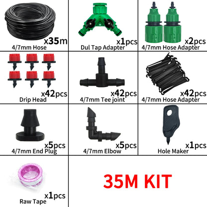 5M-60M Drip Irrigation System Plant Watering Set Watering Kits Adjustable Drippers For Irrigation Micro Garden Watering System