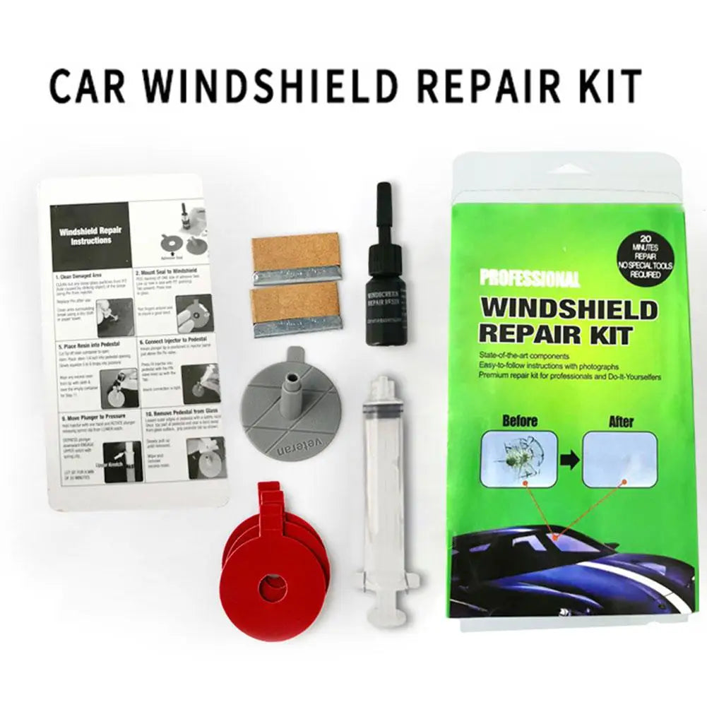 Car Glass Scratch Repair Fluid Agent Set Windscreen Window Glass Nano Scratch Crack CrackResin Repair Agent Tools Auto Accessory