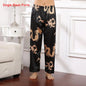 Male Satin Sleepwear Robe&Pants Dargon Pajamas Set Print Men Nightwear Kimono Bathrobe Gown Faux Silk Lounge Wear Home Clothes
