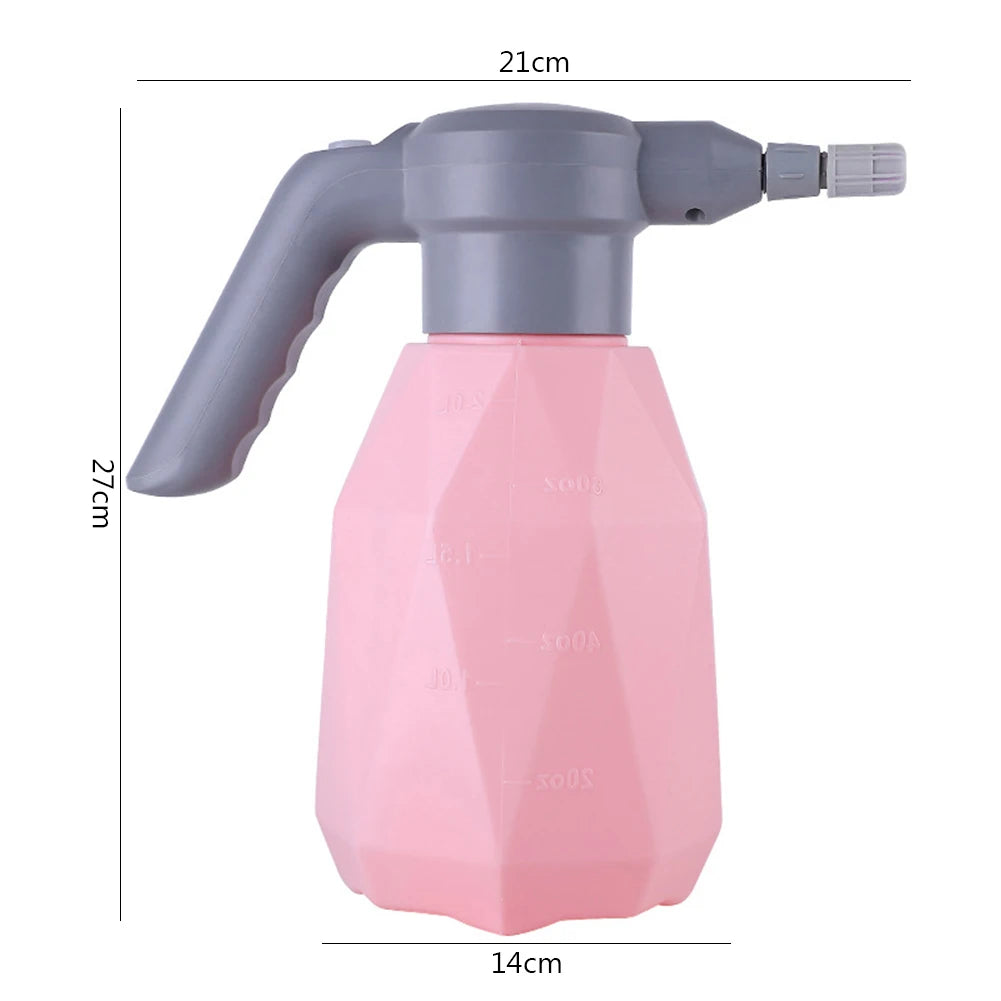 1L/2L Cordless Electric Garden Sprayer Watering Can 2000mA USB Rechargable Automatic Atomizer Plant Mister Spray Bottle