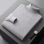 Autumn and winter new 100% merino cashmere sweater men's knitted pullover padded warm neck fashion loose plus size coat