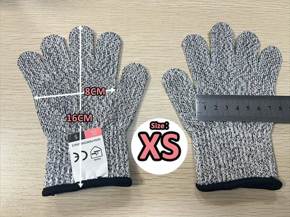 HPPE Level 5 Safety Anti Cut Gloves High-strength Industry Kitchen Gardening Anti-Scratch Anti-cut Glass Cutting Multi-Purpose