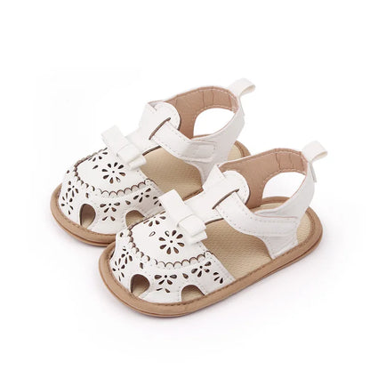 Infant Girl Sandales Toddler Summer Shoes Newborn Bebes Soft Rubber Sole Footwear for 1 Year Cute Bows Sandalen Baby Items Gifts