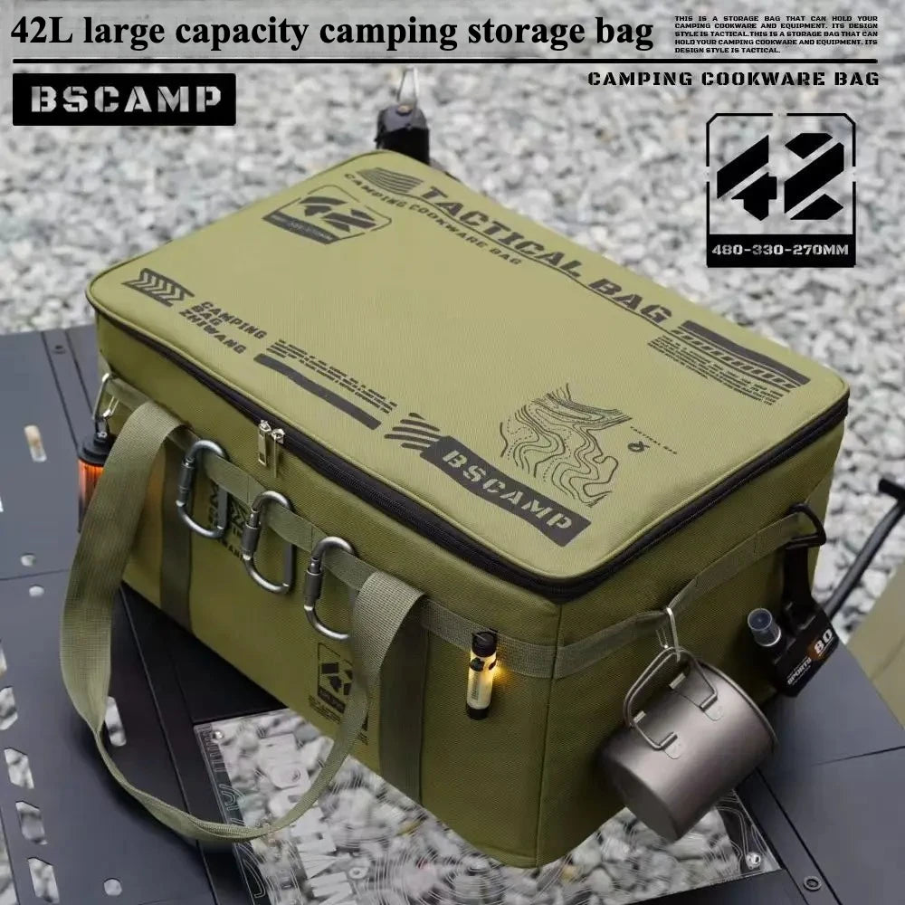 Outdoor storage bag Large capacity folding storage box Picnic camping equipment storage box Portable waterproof