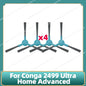 Fit For Conga 2499 Ultra Home Advanced Titanium / Atvel SmartGyro R80 Base Main Side Brush Filter Mop Cloth Dust Bag Parts