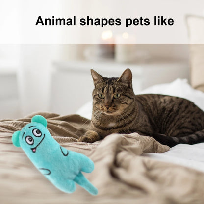 Newest Hot Cat Toys Funny Interactive Plush Cat Toy Mini Teeth Grinding Catnip Toys Kitten Chewing Squeaky Toy Pets Accessories