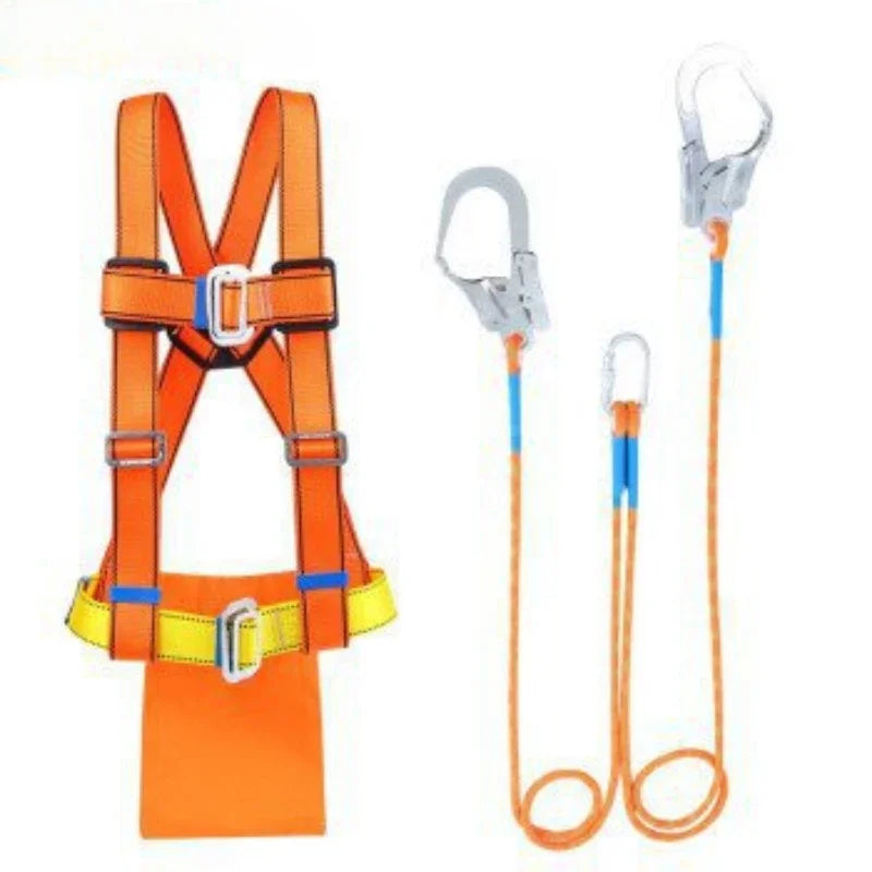 Five-Point Safety Belt Aerial Worker Outdoor Construction Protection Waist Belts Safety Electrician Belt Rescue Survival Rope
