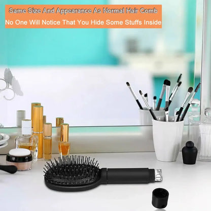 Sight Secret Hair Comb ⁣⁣⁣⁣Hidden Storage Compartment Concealment Travel Diversion Stash Safe Container Hide Cash Ring Necklace
