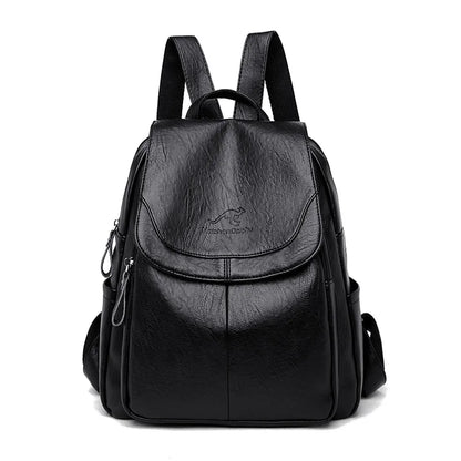 Luxury Women Genuine Leather Backpack Fashion Designer Female Soft Cow Leather School Bag Large Capacity Travel Bags Mochila Sac