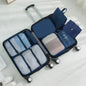 6/7 Pcs Set Travel Organizer Storage Bags Suitcase Packing Cubes Cases Portable Wardrobe Luggage Clothes Shoe Pouch Fold
