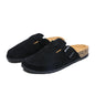 Plus Size 47 Men Half Shoes Casual Loafers Cork Clogs Slippers Fashion Suede Slip-on Flat Sandals soft-Soled Casual Sandals